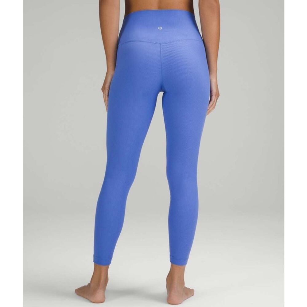 Lululemon Align Ribbed High Rise Pant 28" inseam Size 14 Wild Indigo